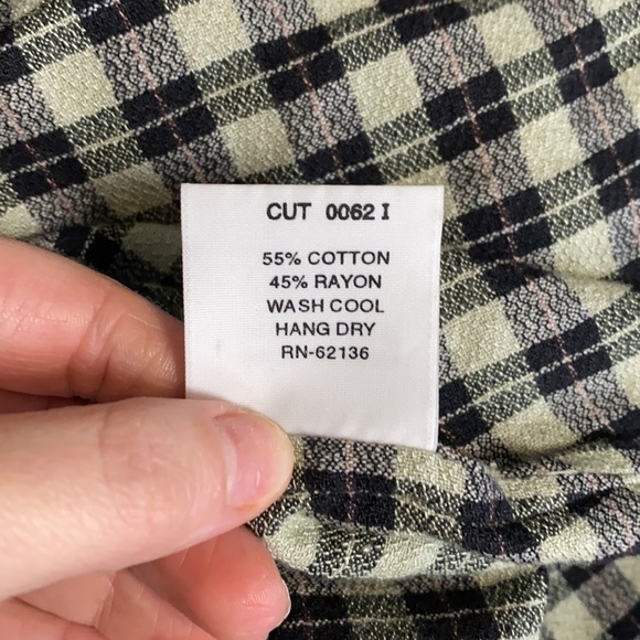 Men’s Guess Jeans Vintage 90s Plaid Button Down Shirt - Picture 5 of 5